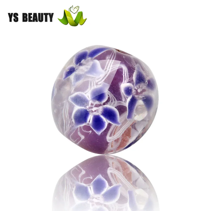 Бусины стеклянные японская заколка с бусинами ручная роспись | Украшения и