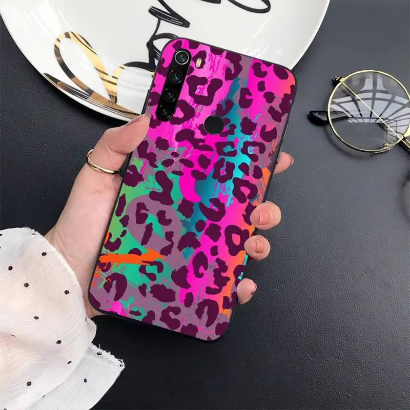 

Leopard print sexy pink luxury Phone Case For Xiaomi Redmi 7 8 9t a3Pro 9se k20 mi8 max3 lite 9 note 9s 10 pro