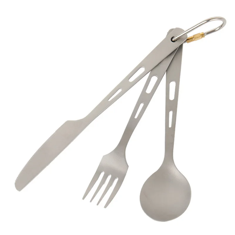 Набор столовых приборов из 3 предметов титановая походная ложка для пикника