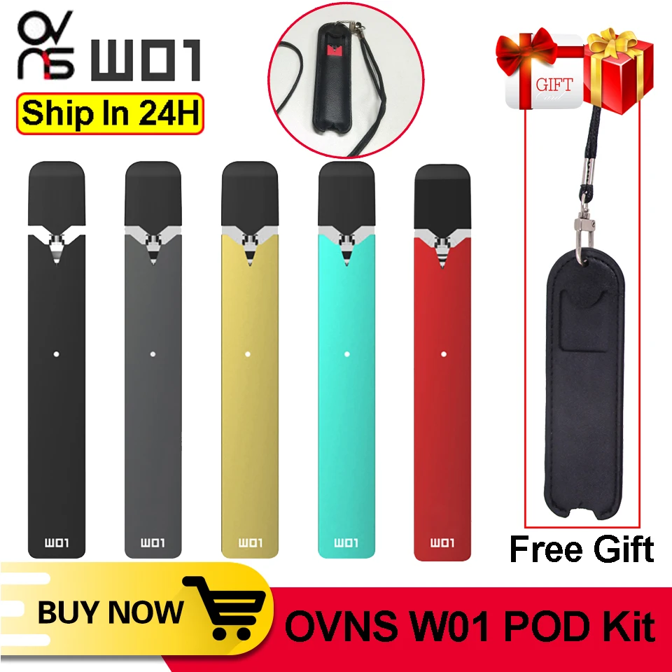 Оригинальный набор для вейпа OVNS W01 280 мАч 0 7 мл светодиодный индикатор мощности
