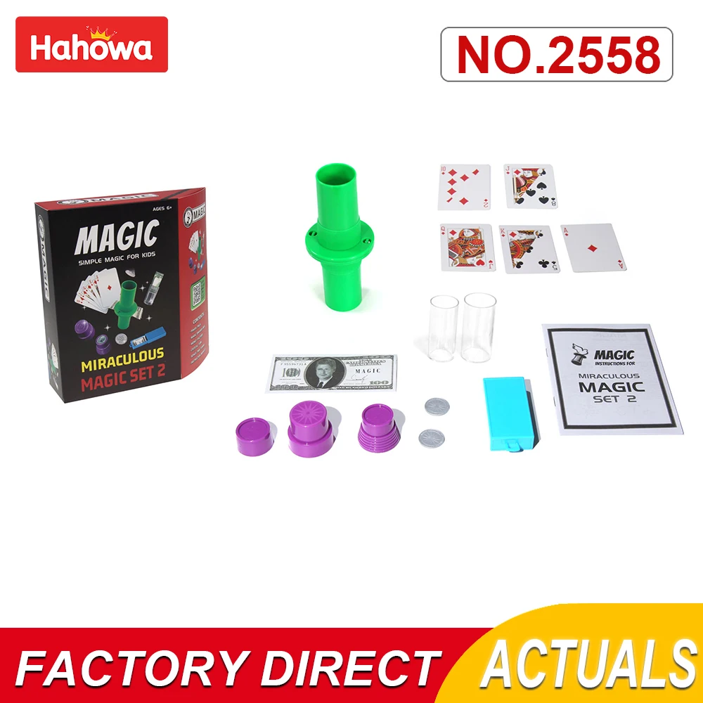 

Hahowa Set Magic Tricks Adults For Professional Magicians Stage Props 2021 Educational Toys Children Kids Child Birthday Gifts
