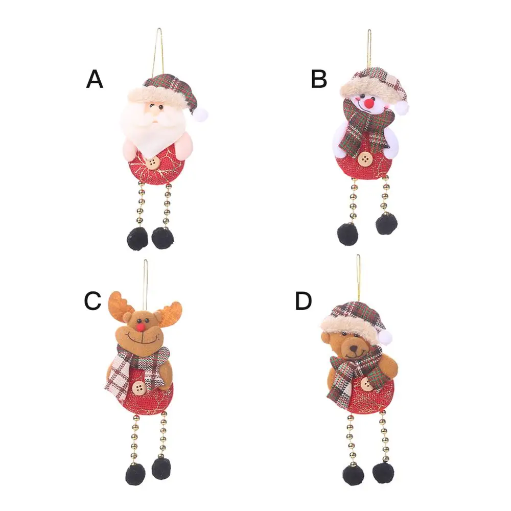 

Christmas Tree Ornaments Gift Santa Claus Snowman Reindeer Toy Doll Hang Decoration Christmas Tree Pendants Ornaments Decoration