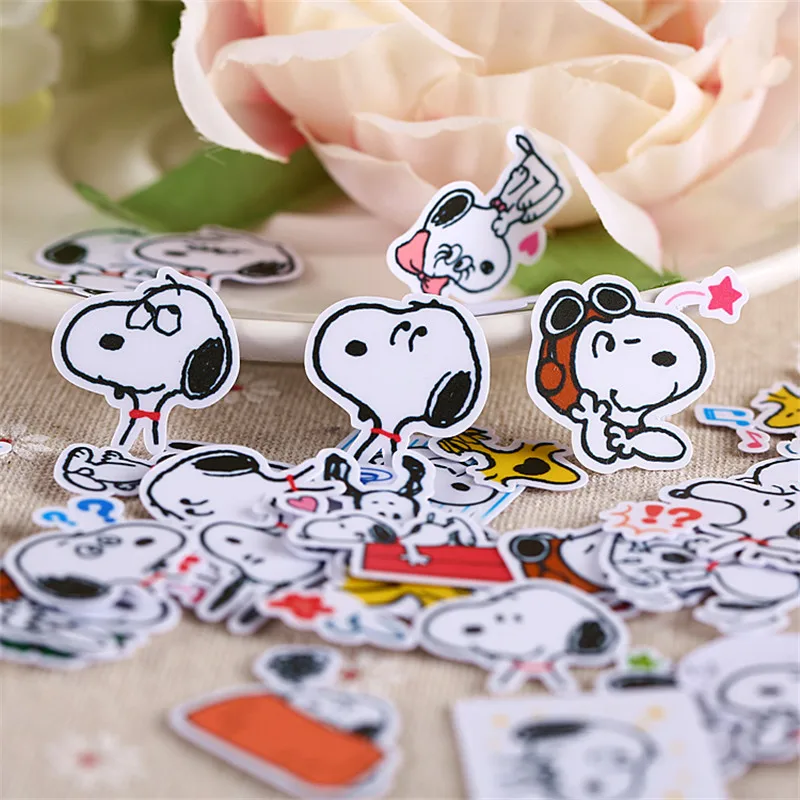 40 шт. милые непослушные аниме собака мини бумажные стикеры поделки и Скрапбукинг