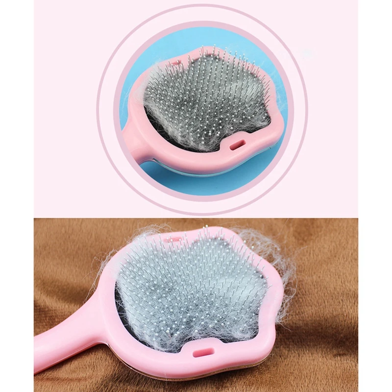 

Pet Dog Cat Hair Removal Cleaner Needle Comb Cleaning Durable Grooming Tool Homer Product Massage Brush Comb Cats Brushes