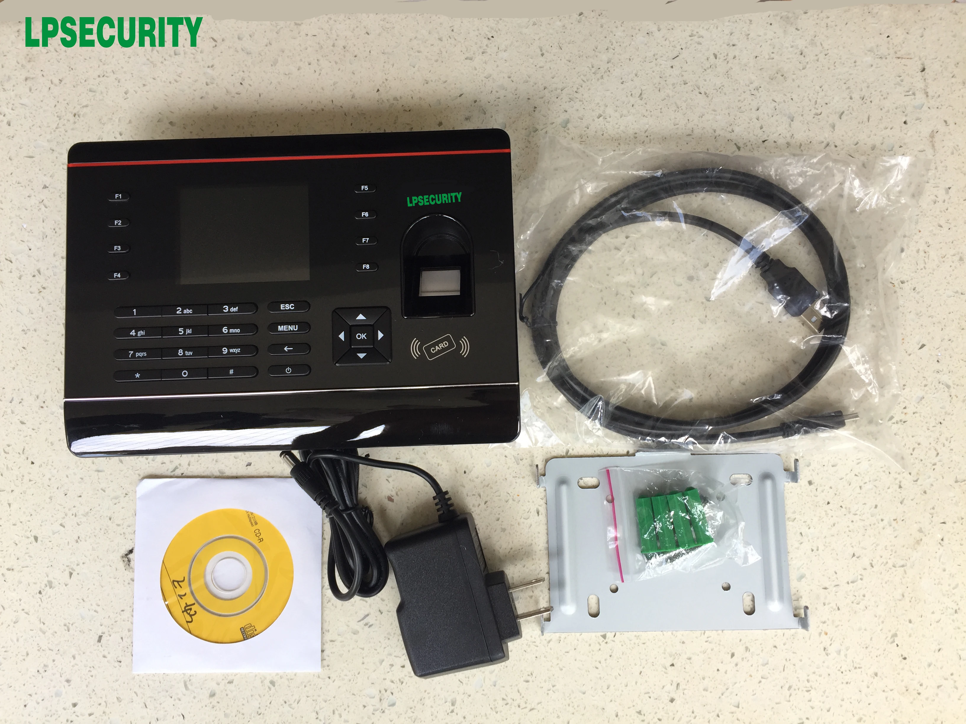 Многофункциональная Проверка времени (карта + отпечаток пальца пароль)