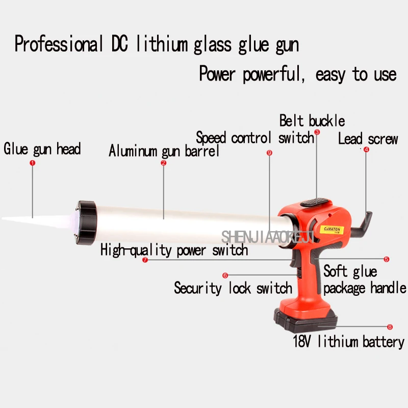 1 шт. портативный пистолет с картриджем Электрический силиконовый