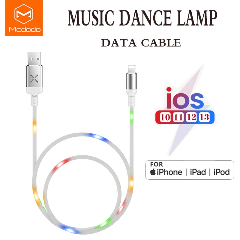 Usb-кабель Mcdodo Lightning для передачи данных и быстрой зарядки iPhone 6s 7 8 XS 11 Pro Max iPad iPod Iphone