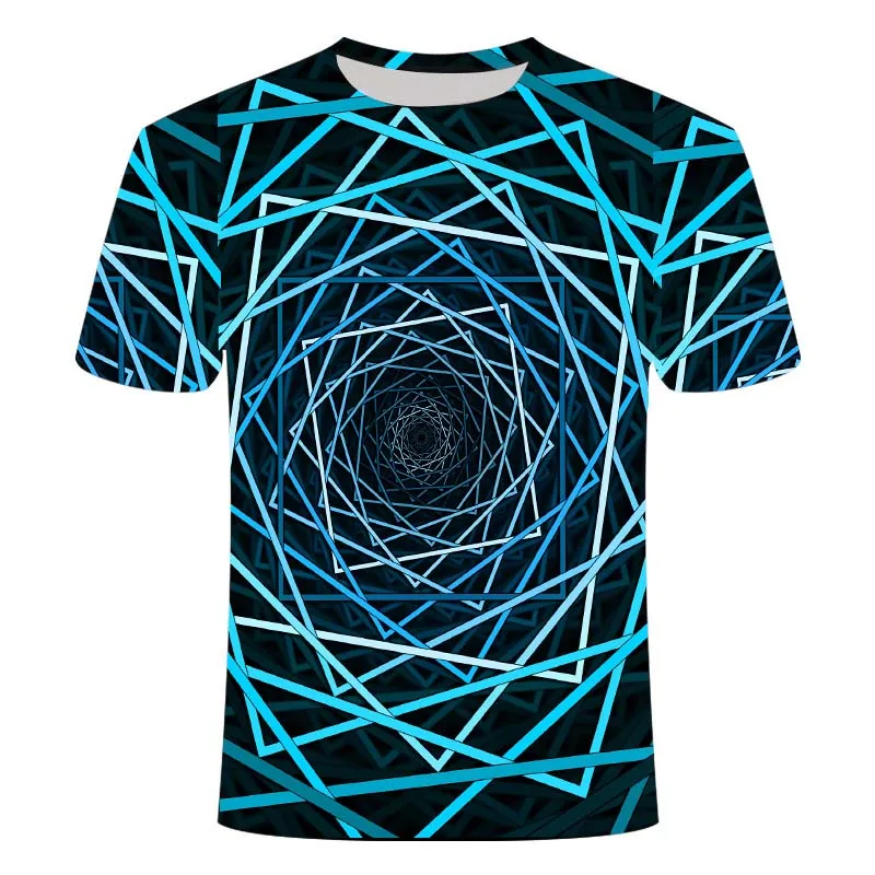 

2021 new vertigo colorful T-shirt men's comfortable short-sleeved T-shirt streetwear