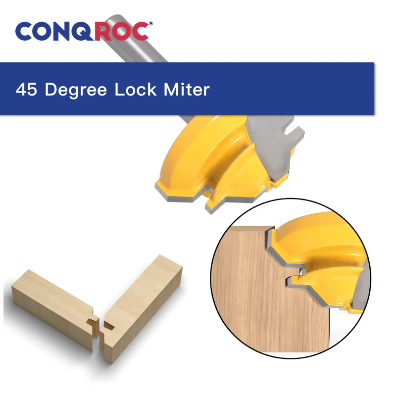 Деревообрабатывающий фрезерный станок с прямым хвостовиком 8 мм 45