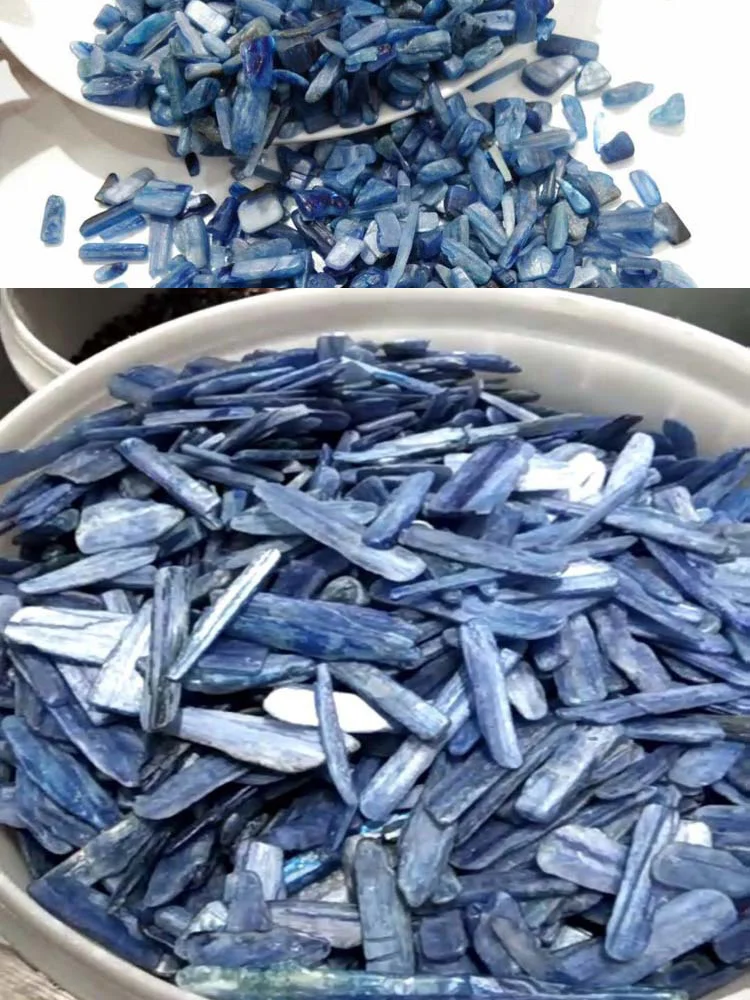 

200g Bulk Natural Blue Kyanite Crystal Quartz Stone Healing Reiki Gemstone Natural Stone Fish Tank Flower Pot Decoration