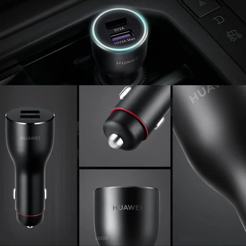 Автомобильное зарядное устройство HUAWEI 40 Вт Max CP37 кабель USB Type-C для суперзарядки