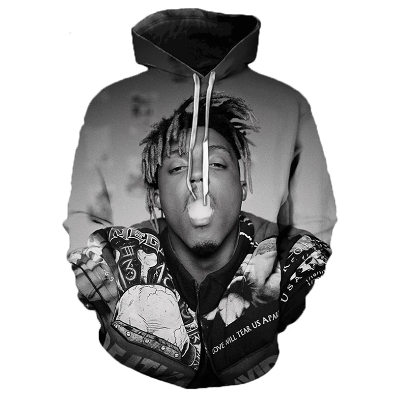 

Rapper Juice Wrld 3D Printed Hoodie Sweatshirts Men Women 2021 Fashion Casual Pullover Hip Hop Streetwear Oversized Hoodies