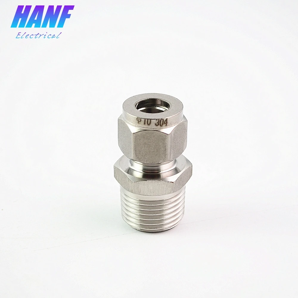 1 шт. SS304 нержавеющая сталь BSP 1/2 &quotНаружная нить x 10 мм O.D прямой адаптер для