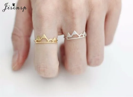 Женские кольца для альпинизма Jisensp винтажные в стиле панк с изображением Снежной