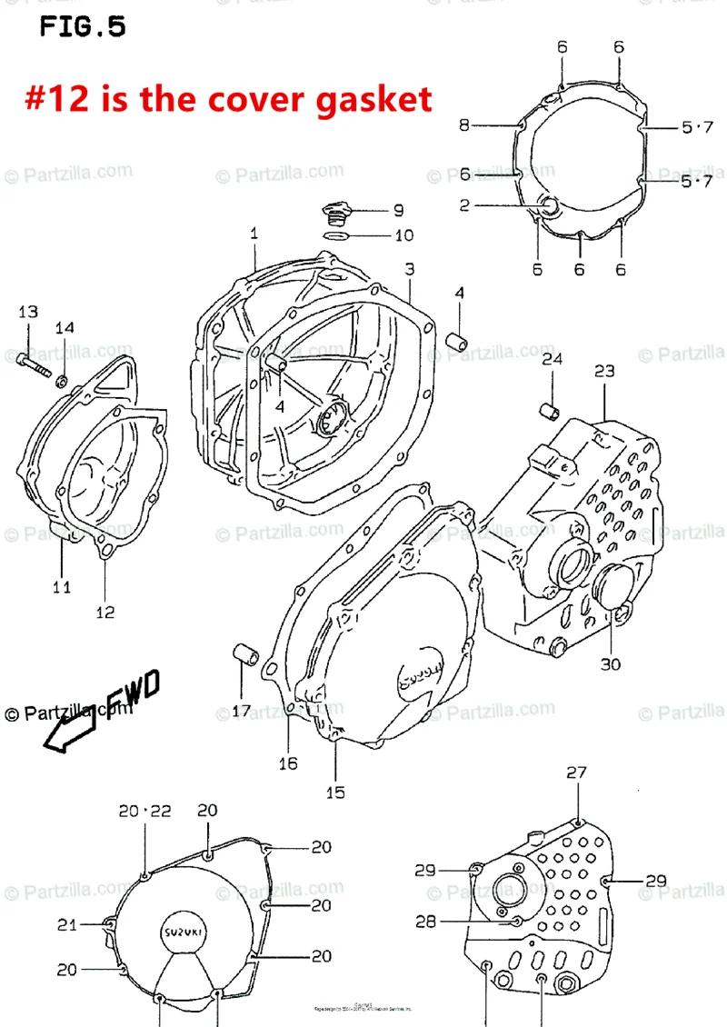 Мотоциклетная флейта для Suzuki прокладка крышки двигателя 86 91 92 GSX750F GSX650F GSX1100 88 06