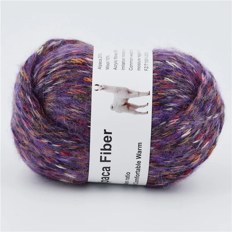 5 шт. = 250 г Шерсть альпака толстая пряжа ручное вязание теплые красочные спицы