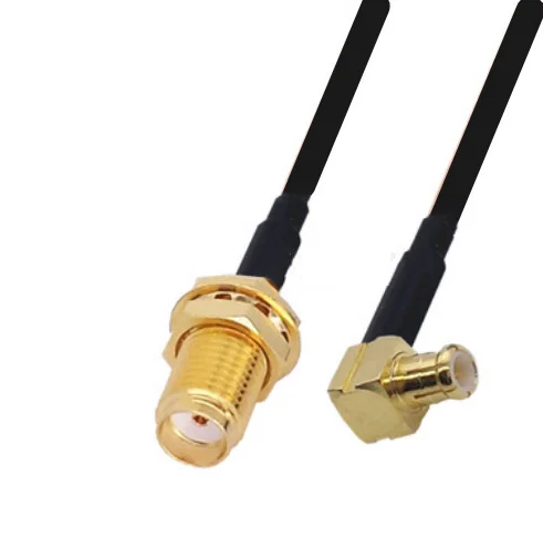 

RG174 Cable SMA Female to MCX Male Right Angle Extension Coax Jumper Pigtail WIFI Router Antenna RF Coaxial Cable