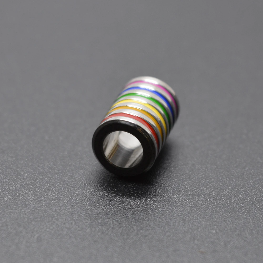 4 шт. / набор отверстие 5 мм / 6 мм нержавеющая стальная трубка с эмалью для изготовления браслетов ювелирных изделий оптом.