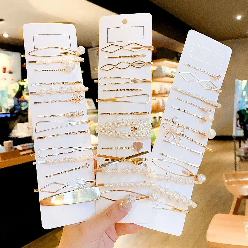 

Korea Simple Metal Hair Clips for Women Geometric Rhombus Gold Silver Color Hair Pins Hair Accessories Barrettes Clips