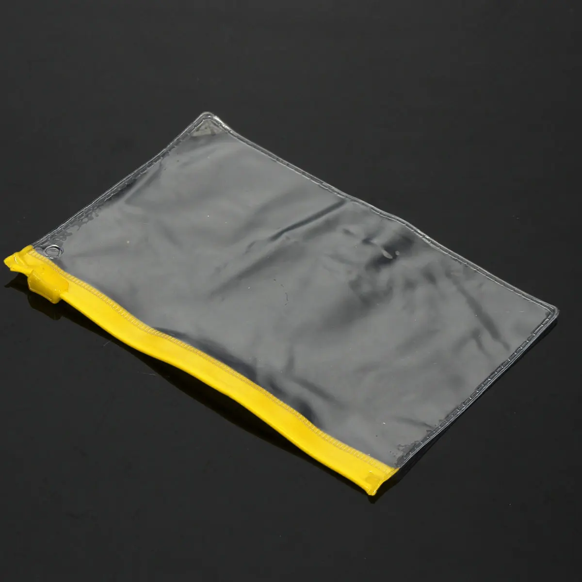 

10pcs Transparent PVC Zipper Bag Waterproof Pencil Pen Case Large Pouch Plastic Clear File Folder Bag Office Supply 130x90mm