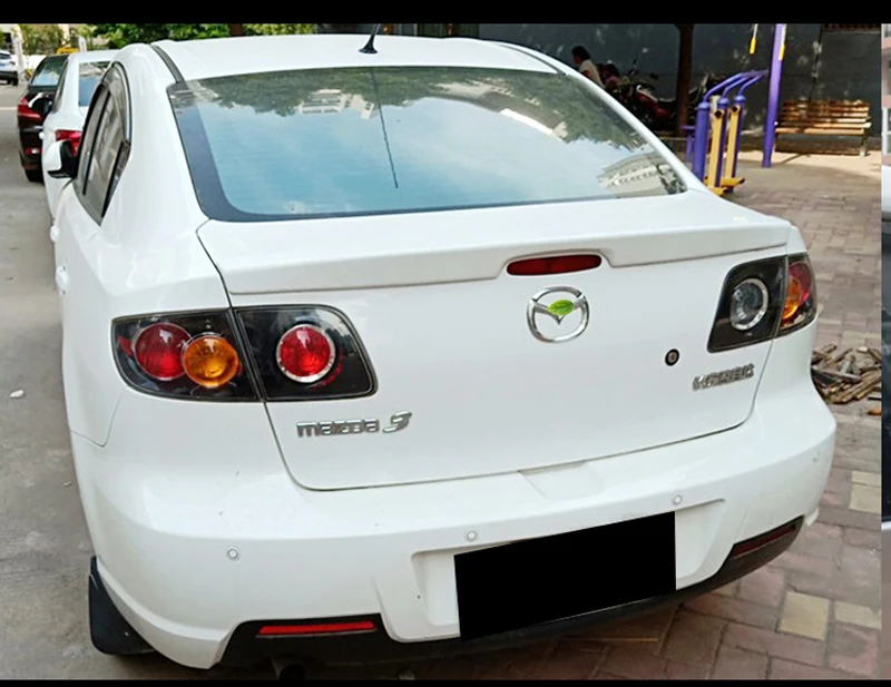 Декоративный Неокрашенный задний спойлер для Mazda 3 2007-2013 из высококачественного