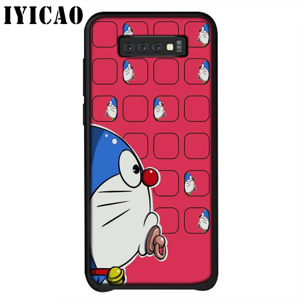 IYICAO Doraemon Cartoon Soft Case for Samsung Note 8 9 10 Plus A70 A50 A40 A20 A10 M40 M10 M20 M30 A10S A20S A30S A40S A50S |