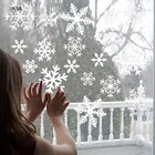 38 шт.лот Электростатическая наклейка со снежинками, оконные рождественские настенные наклейки для детской комнаты, домашние наклейки, украшение, новогодние обои