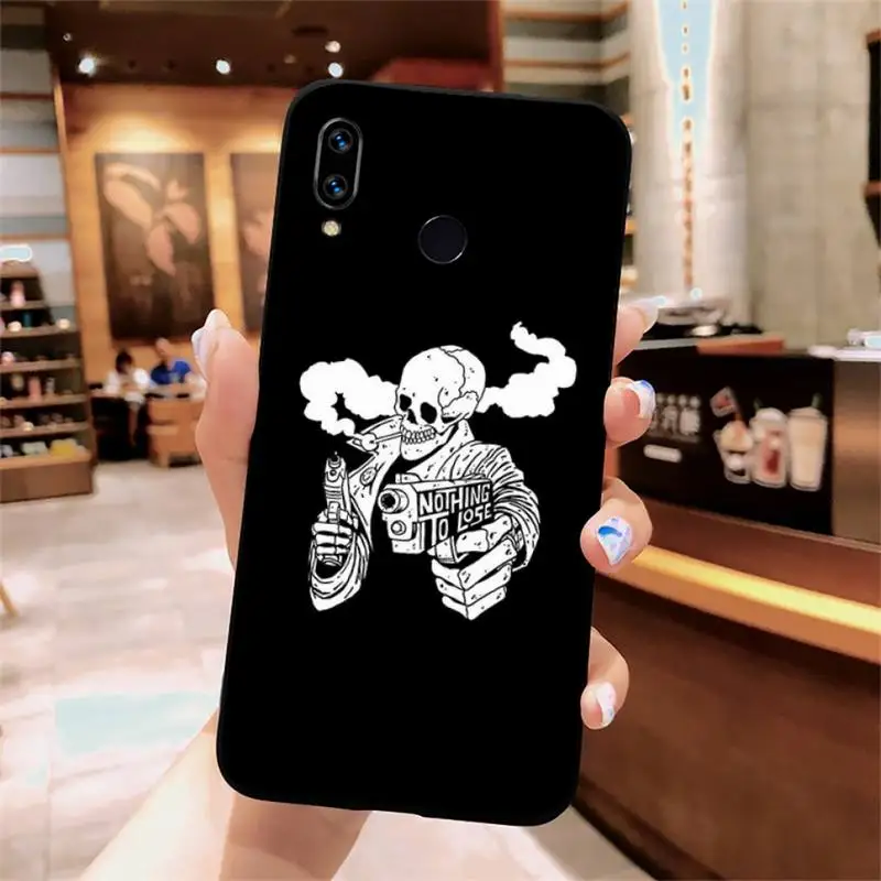 

Rose Skeleton Hand Skull terror Phone Case For Xiaomi Redmi note 4 4X 8T 9 9s 10 K20 K30 cc9 9t pro lite max