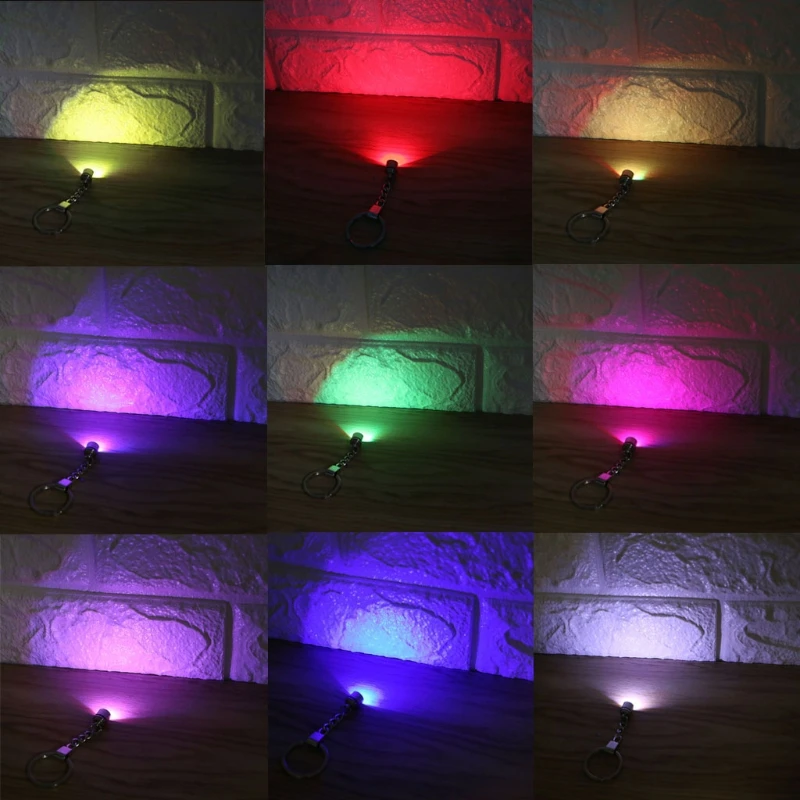 Брелок для ключей с кристаллами светодиодный светильник светящийся брелок