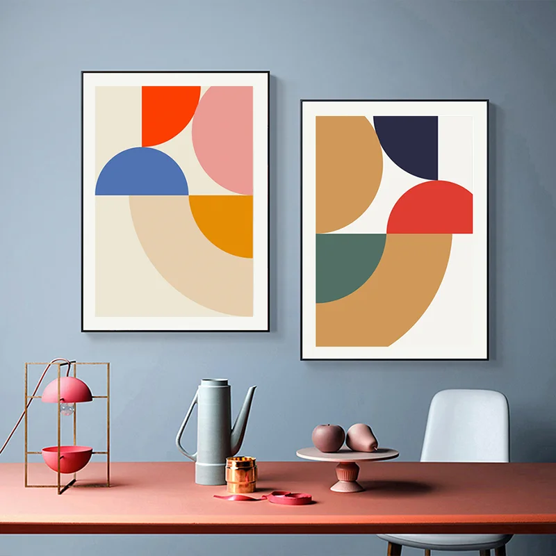 

Abstract Geometry Blending Canvas Painting Posters and Prints Wall Pictures for Living Room Modern Decoration for Bedroom Aisle