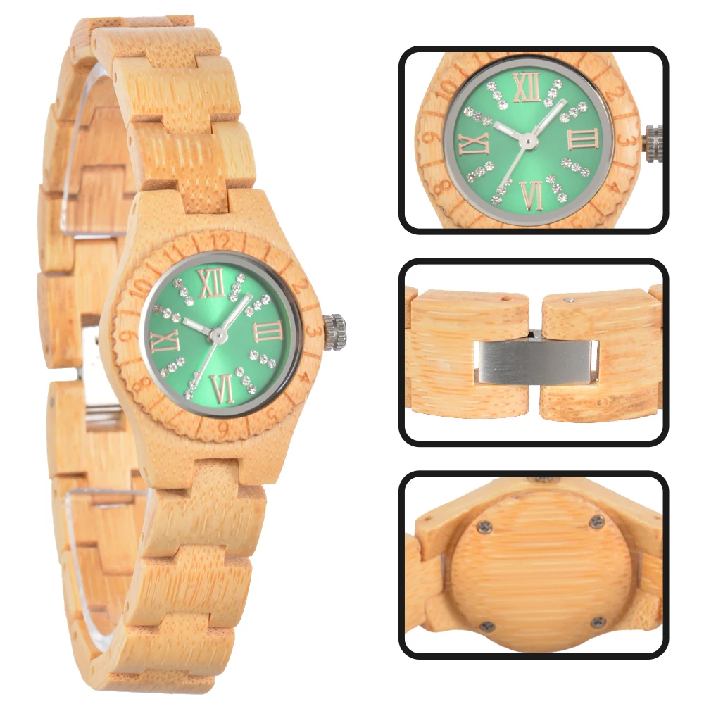 2021 new casual quartz watch ladies fashion wooden watch  luminous watch wooden watch head watch ladies wrist