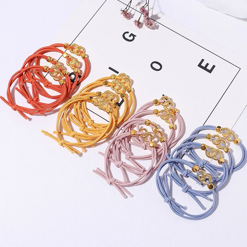 

Artificial farming Real Pearl Necklace Women's Hair Tie High Elastic Metal Hair Rope Rubber Band Hair Bracelet Dual-Use