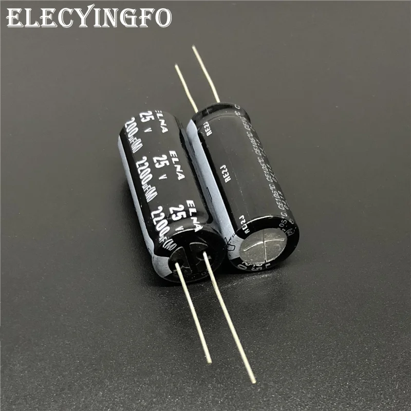 5 шт./50 шт. аудио конденсатор 2200 мкФ 25V2200UF ELNA RE2J серии 12 5x31 мм 25V2200uF|Конденсаторы| |