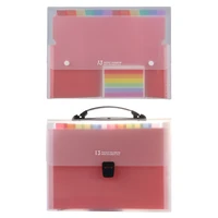 13 pocket portable expanding file folders accordion file document organizer w colorful tabs for document