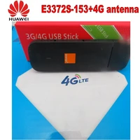 unlocked laptop new huawei 4g modem e3372 e3372s 153 with antenna 4g lte 150mbps dongle usb stick datacard pk e8372 e8377