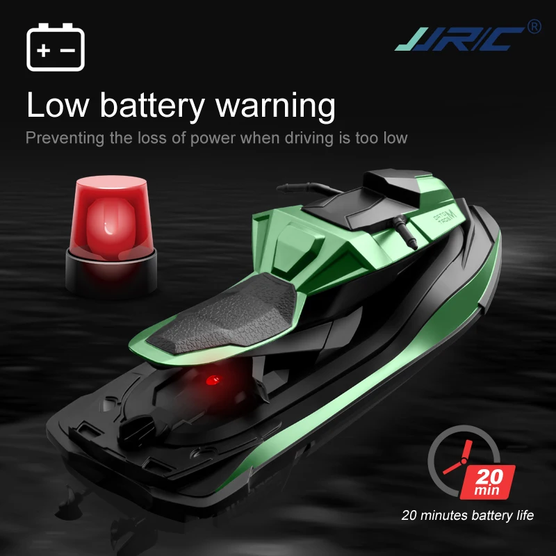 

JJRC S9 1/14 2.4G RC Boat 20Mins 40M Motorboat Remote Control Boat Motorcycle Double Motor Two Speed Outdoor Toys for Boys