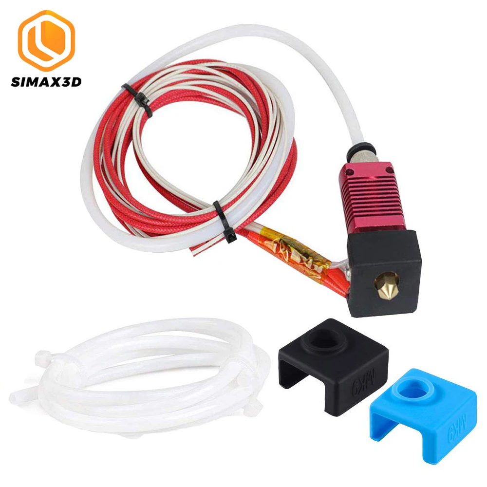 Сборный экструдер для экструдера Ender 3 Hotend с силиконовым покрытием трубки из