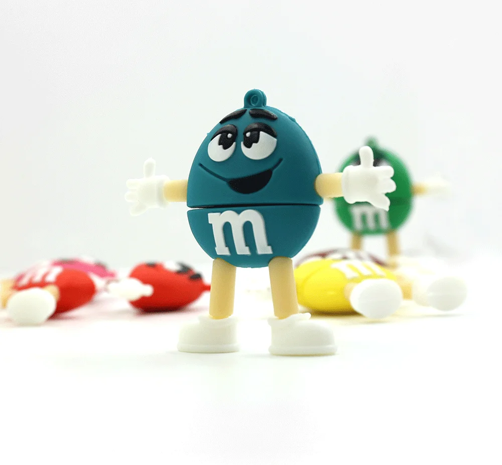 Милый флеш-накопитель u-диск 32gb 16gb 8gb rainbow beans M& M bean usb флеш-накопитель прекрасный подарок полная емкость 64gb флешка cle usb loptop