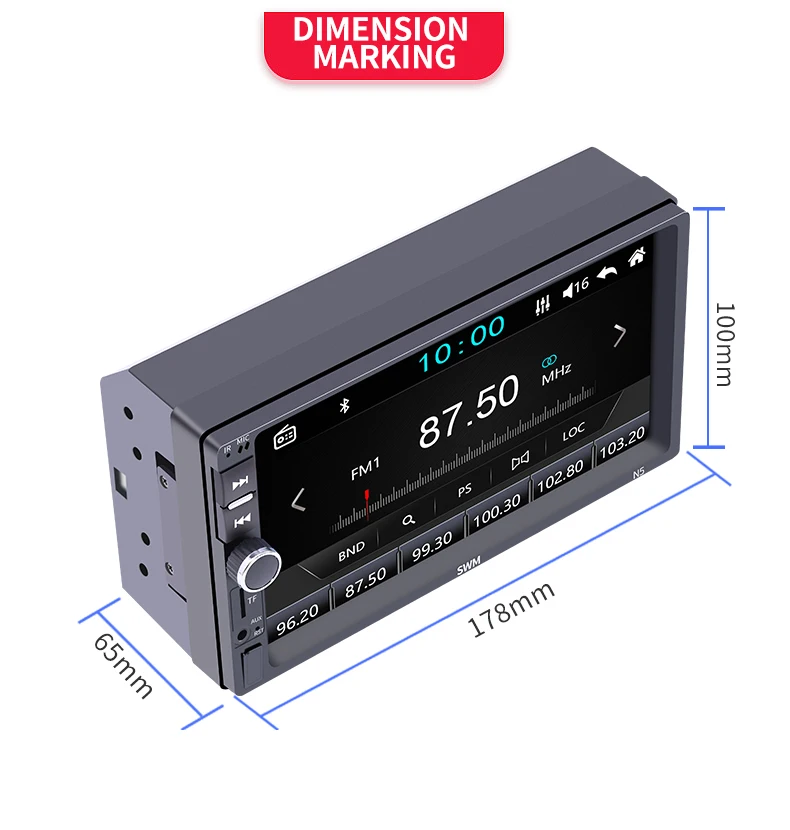 360° Reversing Image Radio Carplay 2 Din Radio Coche Autoradio Bluetooth Mirror Link 2din Car Stereo Audio Radios USB FM AUX TF