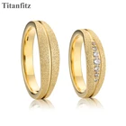 Набор уникальных обручальных колец для пары для мужчин и женщин, позолоченные кольца 14 карат для влюбленных, дамских обещаний, удобное свадебное кольцо