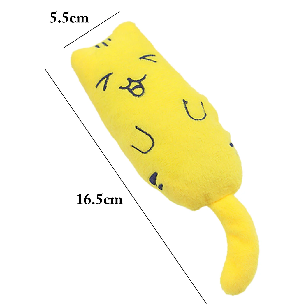 

1PCS Cat Bite Toy Cute Cartoon Plush Toy Cat Catnip Toy Kitten Funny Interactive Toy Cat Bite Toy Cat Chew Toy Dorakitten