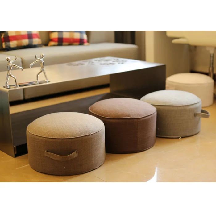 Round Floor Seat Cotton Linen Cushion Meditation Mat Removable Washable Cushion TT-best