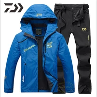 daiwa spring fishing suit set waterproof windproof fishing jacket breathable quick dry pants thin sport outdoor clothes wear