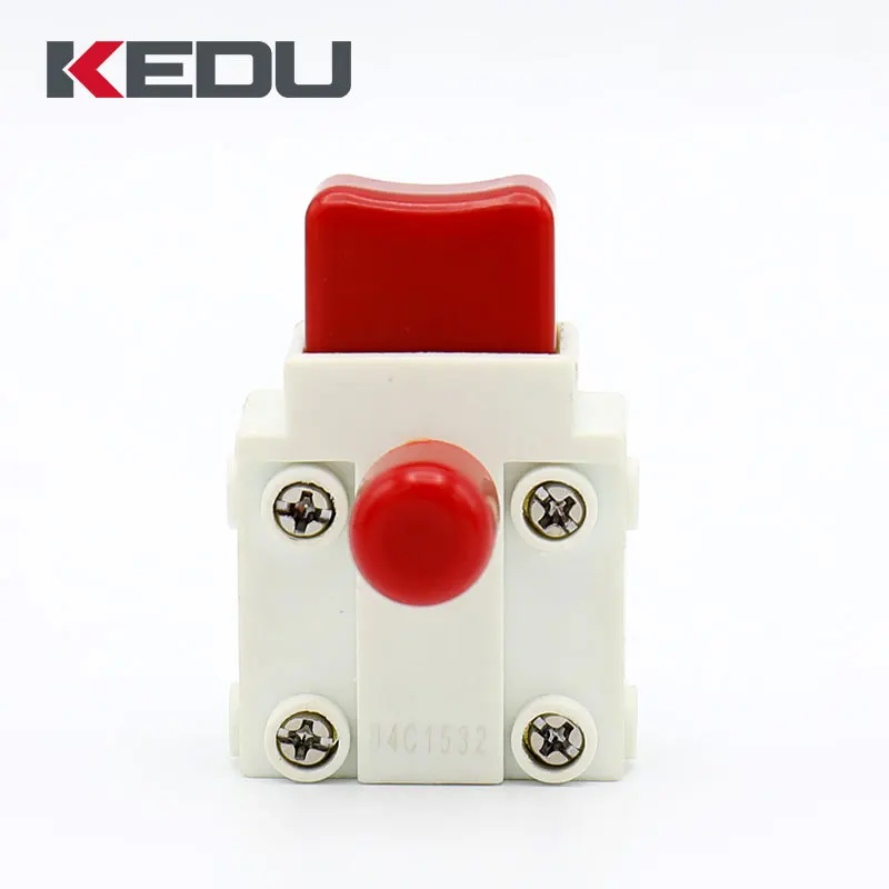 2Pcs KEDU HY37 HY37B 125/ 250V 17/12A Lock OFF Button Dustproof Trigger Switch for Hand-Held Electric Tools Mower Garden | Обустройство