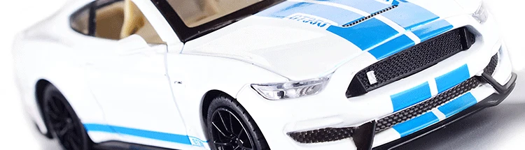 Mustang GT350 1:32 модель автомобиля литой под давлением из металлического сплава моделирование оттягивающие назад Автомобили огни игрушки для детей Подарки для детей