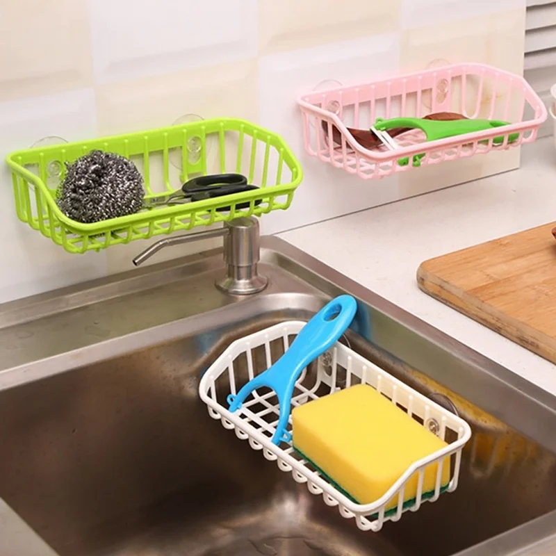 Полка для ванной сохраняет чистящую губку а диск остается сухим и чистым. Легко