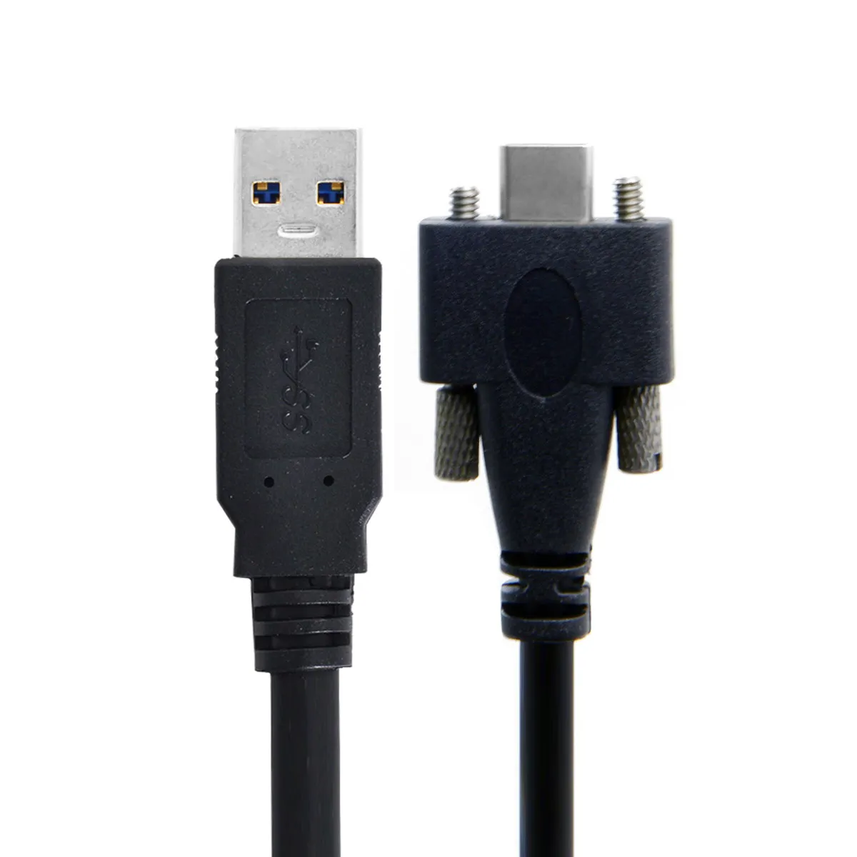 

Cablecc 5 метров USB 3.0 Type-C двойной винтовой фиксатор для стандартного USB 3,1 кабель для передачи данных Тип крепления для камеры регистратора