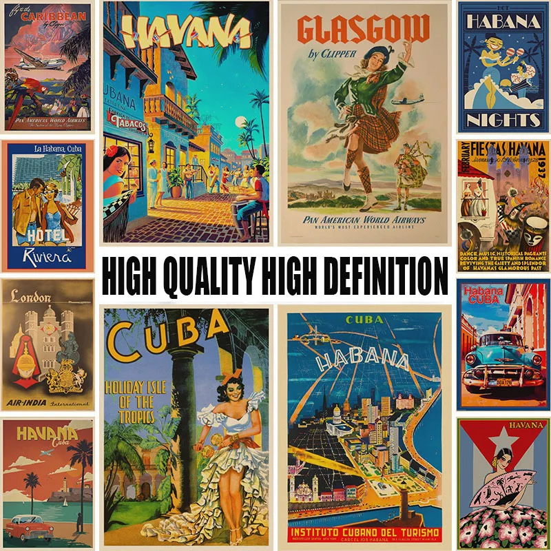 Абстрактная туристическая акция крафт-плакаты настенные наклейки бумага и