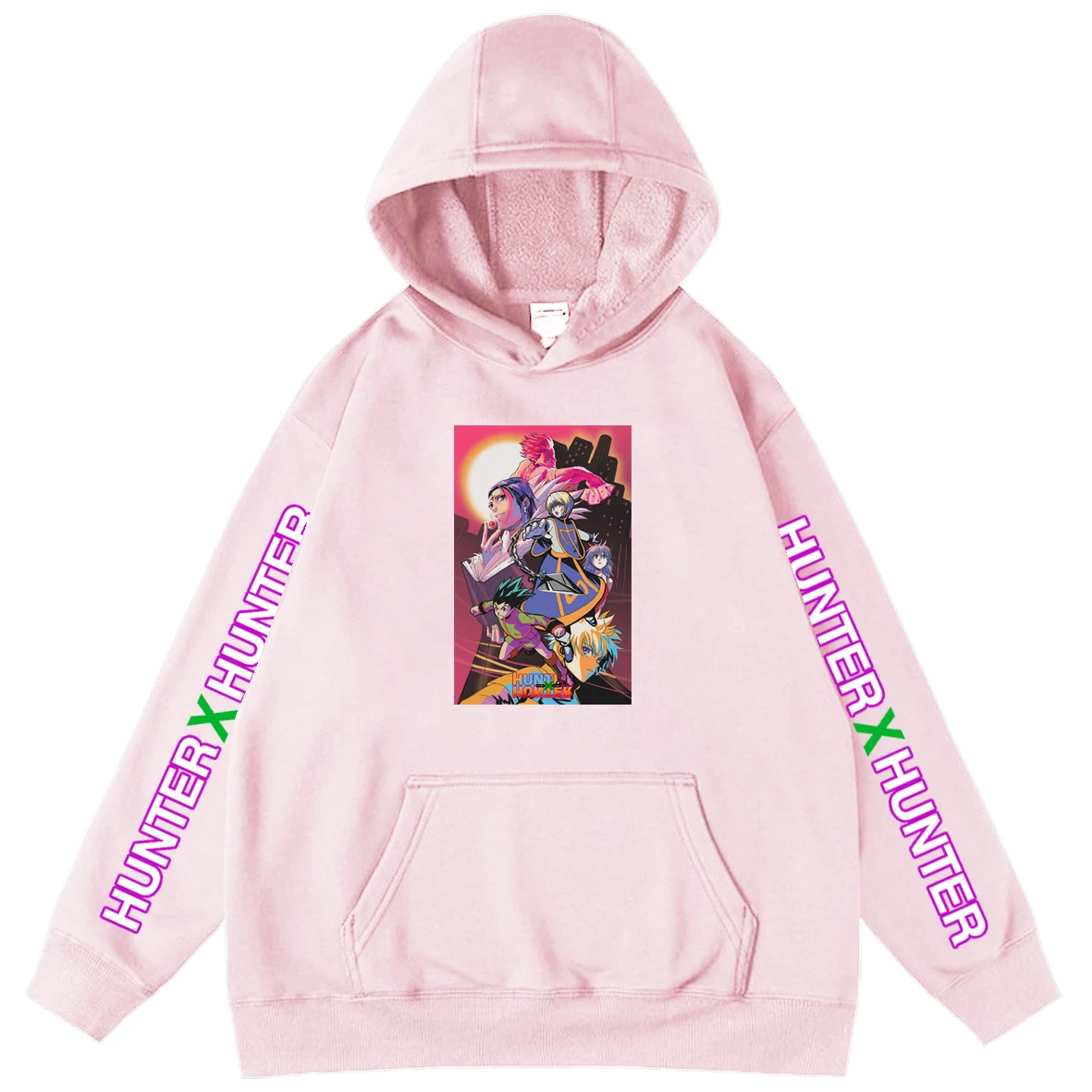 

HUNTER X HUNTER Hoodie Mens 2021 Autumn Oversized Sweatshirt Long Sleeve Killua Anime Print Male Boy Tops Loose Hooded Hoody