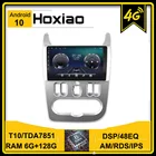 Автомагнитола мультимедийная на Android 10 для Renault Logan 1 Sandero 2009 2015 для Lada Largus 2012 2020 GPS WIFI Голосовое управление DSP IPS